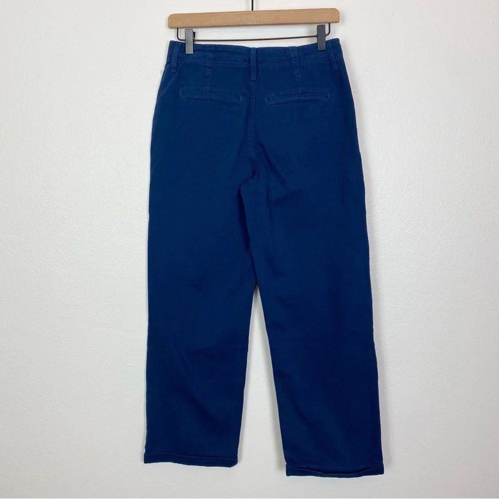 Free People Blue Relaxed Boyfriend Chino Pants
